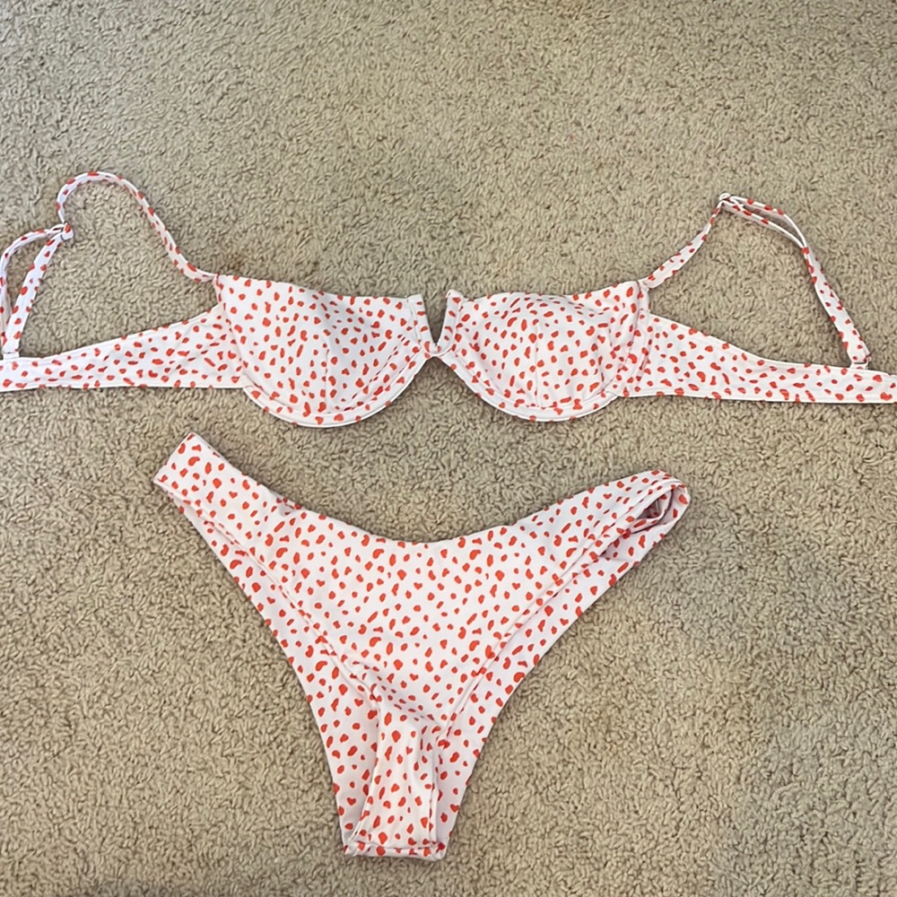 orange cheetah bikini